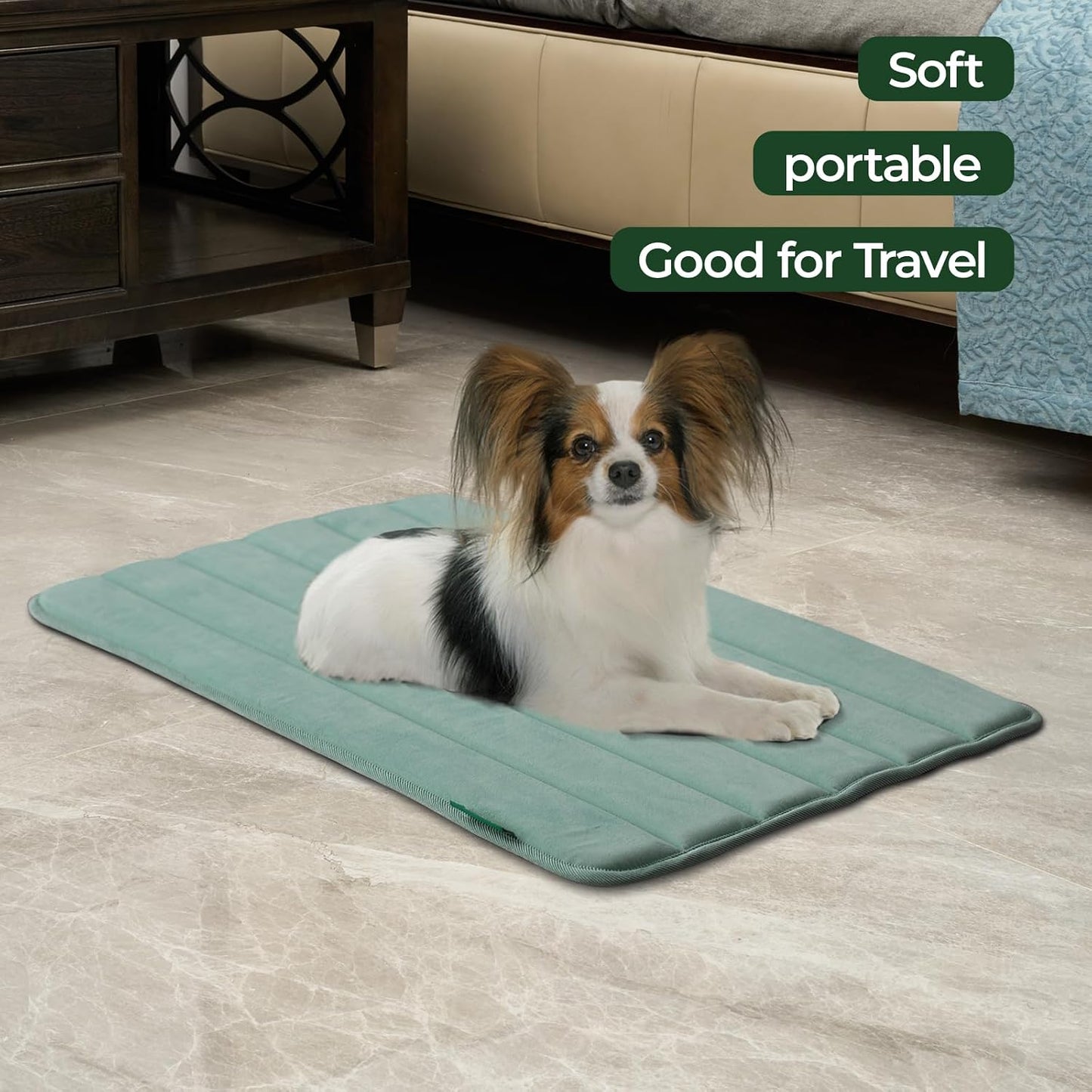 BALANCE Dog Crate Pad, Dog Foam Crate Mat Kennel Pad, Washable Water-Resistant Pet Bed Flat Dogs Cage Mat for Large Dogs