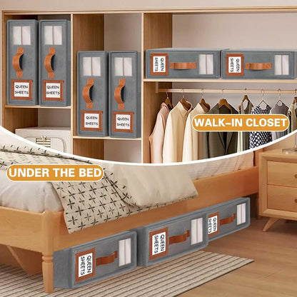 GhvyenntteS Bed Sheet Organizers and Storage, Closet Organizer