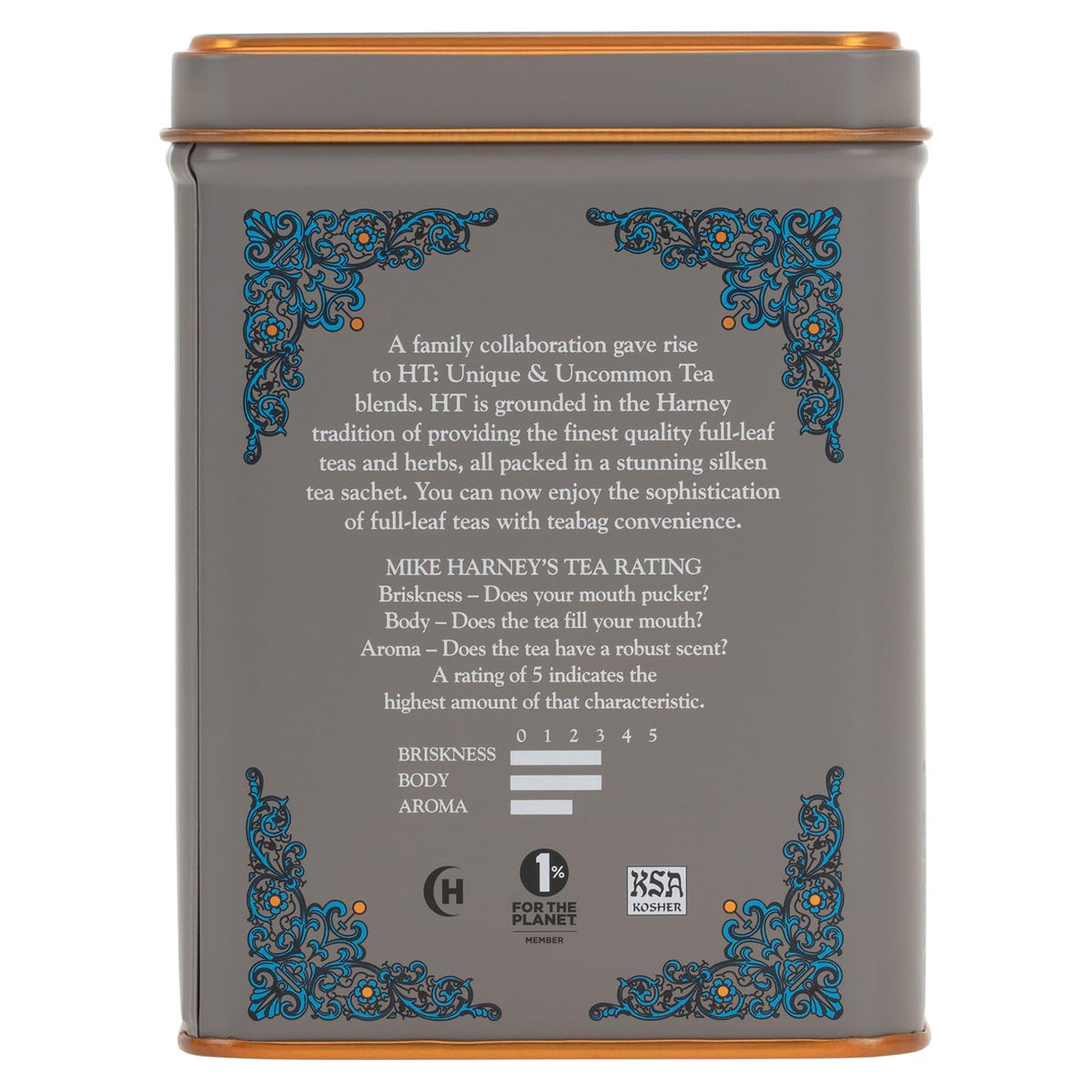 Harney & Sons HT English Breakfast Black Tea, 20 Sachets in Tin