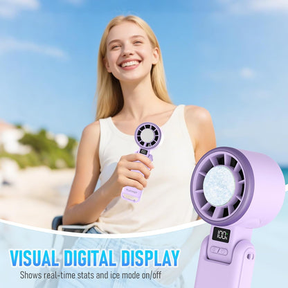 PlayHot Portable Handheld Cooling Fan, Travel Essentials, Gifts for Women