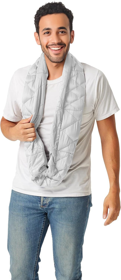 PYVOT Weighted Infinity Scarf, 3 lb Sensory Shoulder Wrap for Everyday Comfort