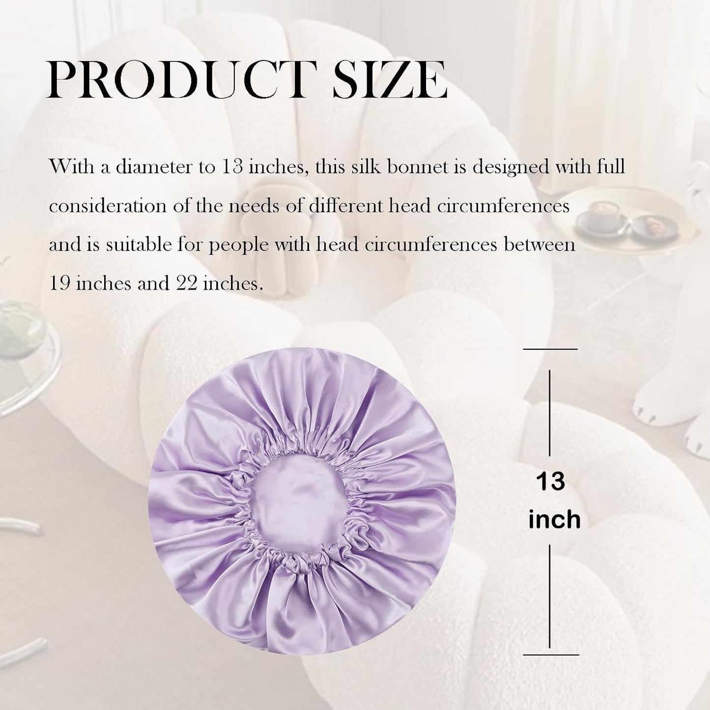 Satin Bonnet Double Layer Silk Bonnet for Sleeping Women for Natural Curly