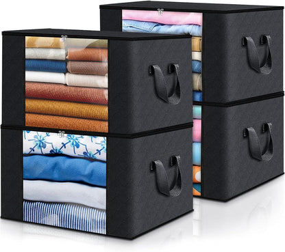 Fab totes Storage Bags for Clothes Blanket Storage Bins with Lids