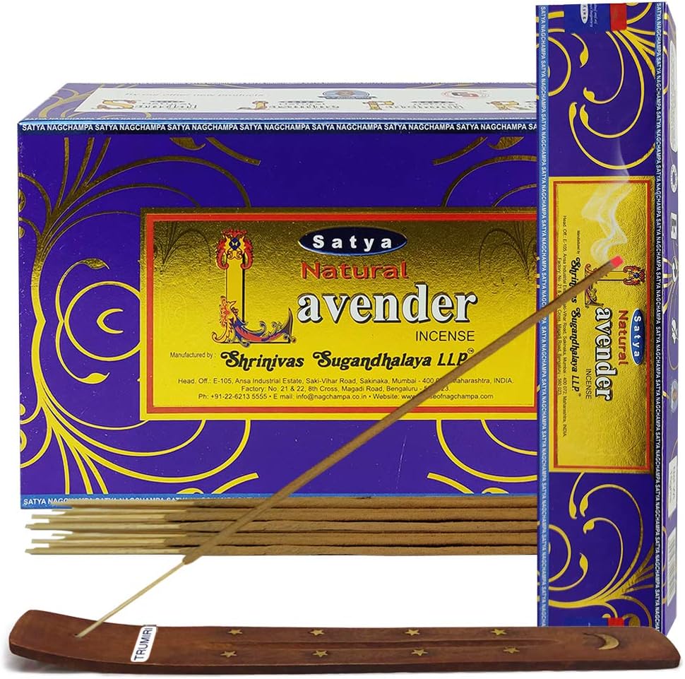 TRUMIRI Incense Stick Holder Bundle with Satya Sai Baba Nagchampa 250g Bulk Incense Sticks Nag Champa Agarbatti - Pack of 1 (Approx 250 Insence-Sticks)