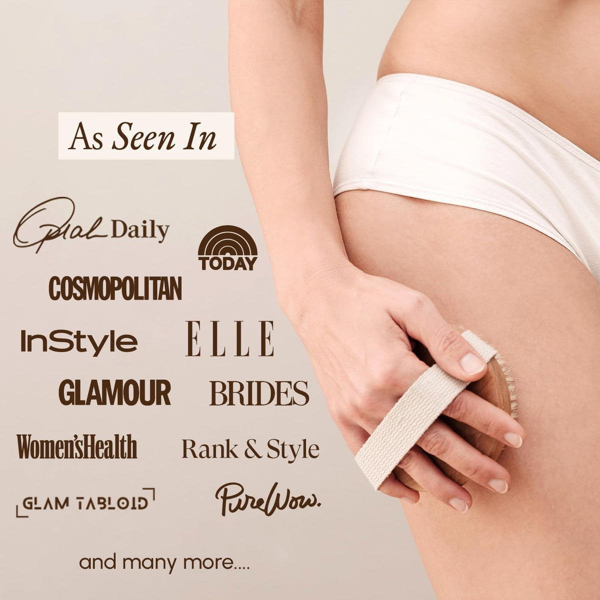Dry Brushing Body Brush for Lymphatic Drainage & Cellulite