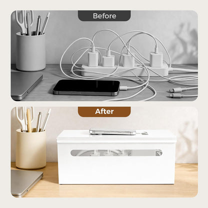 Metal Large Cable Management Box Cord Hider Wire Organizer Boxes