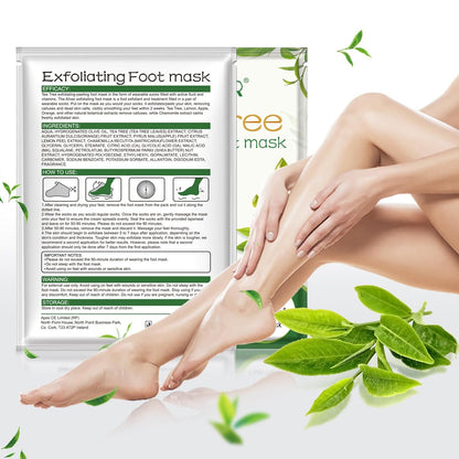 ALIVER Foot Peel Mask 3 Pack, Exfoliator Peel Off Calluses Dead Skin Callus Remover, Baby Soft Smooth Touch Feet-Men Women (Lavender)