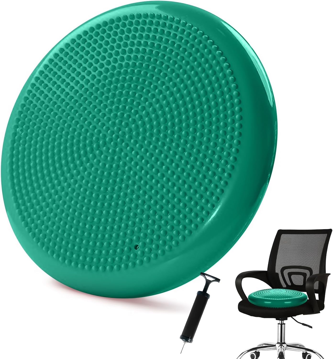 Wobble Cushion，Wiggle Seat，Balance Disc （Extra Thick 34cm/13.4in），for Balance Stability Training, Improve Sitting
