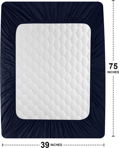 Utopia Bedding Waterproof Mattress Protector, Queen Mattress Pad, Noiseless Quilted Fitted Cover with Deep Pocket Stretches up to 16 Inches (White)