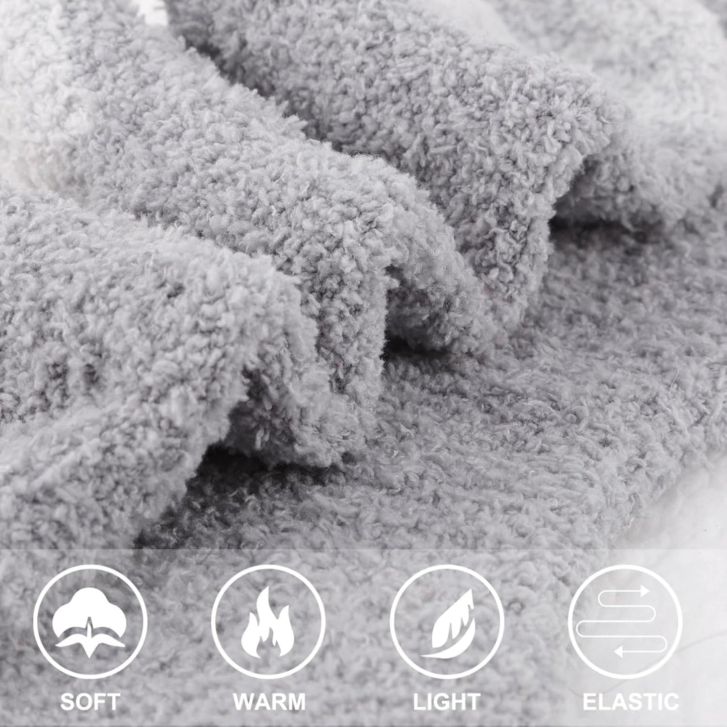 Plush Fuzzy Socks for Women Fluffy Cozy Slipper Socks Fall Thanksgiving Birthday Gifts for Her