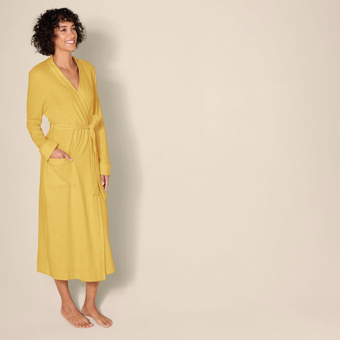 Amazon Essentials Women's Lightweight Waffle Full-Length Bath Robe (Available in Plus Size)