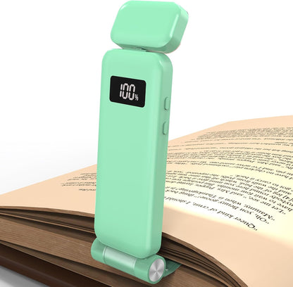 KTEBO 2 Pack Rechargeable Book Light Clip-On Reading Light for Books in Bed | 9 eye-friendly modes from 3 color temperatures and 3 brightness, USB-C up to 30 hrs - Black & Black