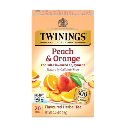 Twinings Camomile, Honey & Vanilla Herbal Tea Individually Wrapped Bags, 20 Count (Pack of 6), Naturally Caffeine-Free, Enjoy Hot or Iced, 120 Teabags