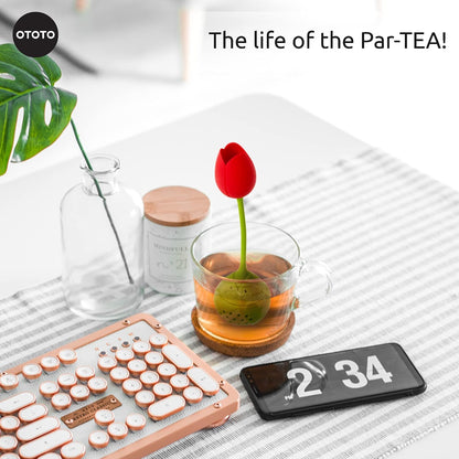OTOTO Louie Cat Tea Infuser - Cats Loose Leaf Steeper & Diffuser, Tea Strainer Accessories, Cute Gifts for Cat Lovers, White Elephant Gifts, Cute Kitchen Accessories