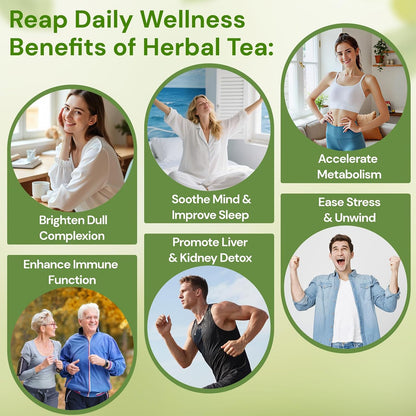 Loose Leaf Tea Sampler, 5 Natural Assorted Tea Gift Set For Tea Lovers
