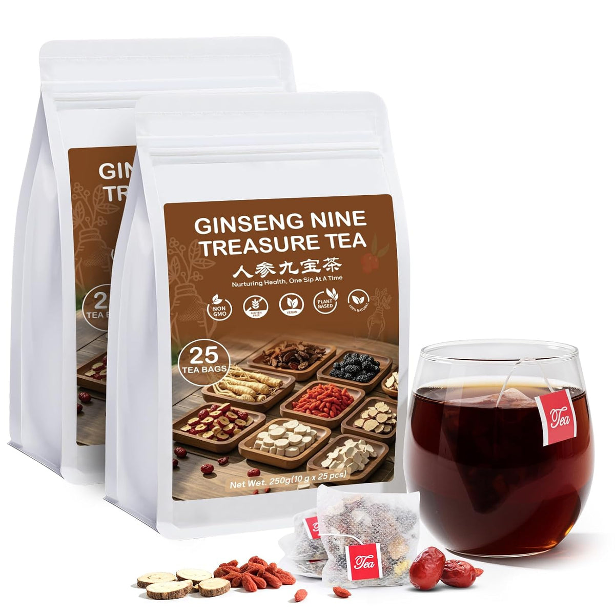 Loose Leaf Tea Sampler, 5 Natural Assorted Tea Gift Set For Tea Lovers