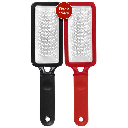 Microplane Colossal Foot File Scraper - The Original Stainless Steel Foot Rasp, Dead Skin/Callus Remover for Feet, Gentle Foot Scrubber, Pedicure Tools for Salon-Quality Foot Care, Black