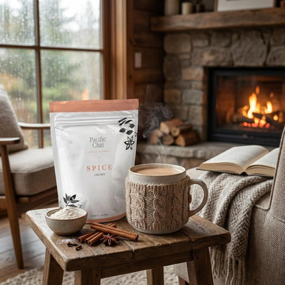 Pacific Chai Spiced Chai Latte Mix, Instant Chai Tea Latte Drink Mix, Gluten Free, Kosher Certified Powder Beverage, Café Style Chai Latte, 3 LB