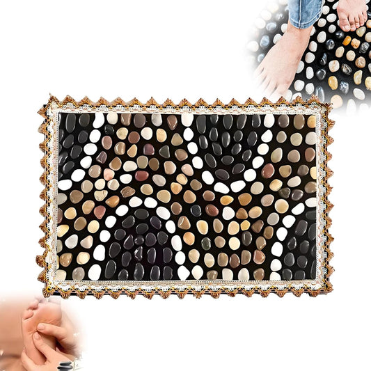 LIYAOLI Wood Foot Massager Mat - Portable Acupressure Pad for Pain Relief, Foldable Pressure Point Relief Tool, Home Spa Therapy Foot Massage Board, Ideal Gift for Seniors
