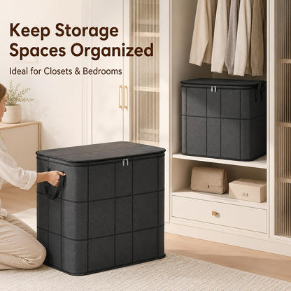 XL Foldable Storage Bag with Reinforced Handles, 180L Large Capacity