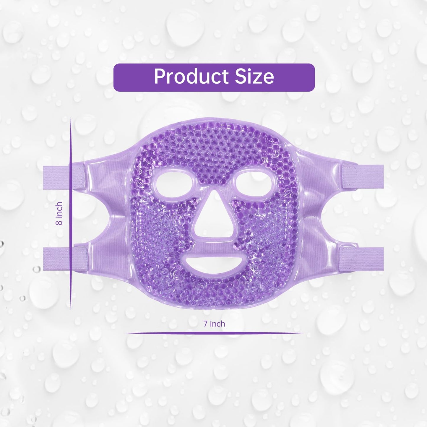 ZNÖCUETÖD Cold Face Ice Mask Facial Ice Pack, Hot Cold Compress for Face