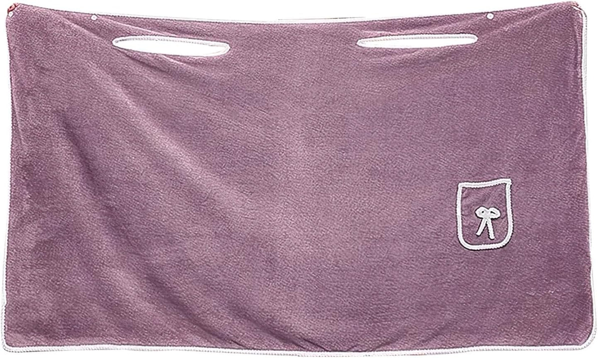 Women's Wearable Towel Bathrobe,Plus Size Wearable Shower Skirt,Quick Dry Absorbent Bath Towel for Comfortable Home Spa Body,Green, 53x31in/50-70kg