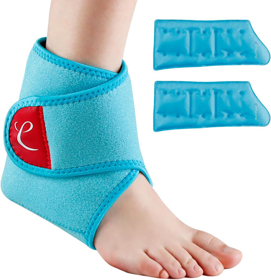 Comfytemp Ankle Ice Pack Wrap Brace for Swelling, Foot Pain Relief Reusable