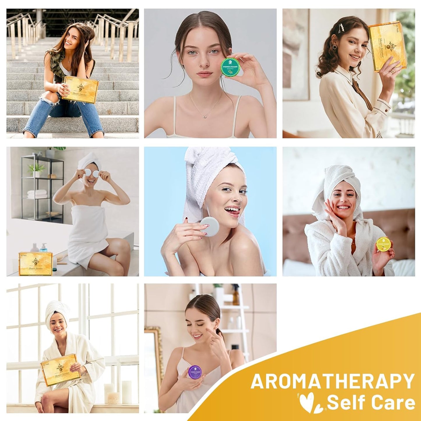 Birthday Gifts for Women, 40 PCS Shower Steamers Aromatherapy, 10 Scent Bath Bombs Organic with Natural Essential Oil, Relaxation Self Care Gifts for Women Mom Wife Sister Friend Her
