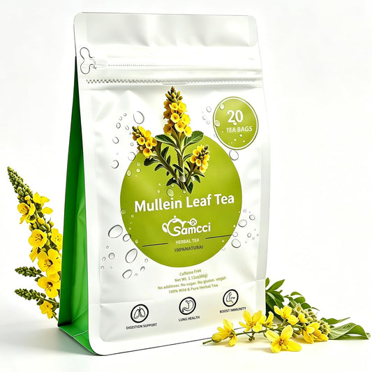 Samcci - Milk Thistle Tea Bags, 50 Teabags, 3g/bag - 100% Natural Milk Thistle Seeds Support Liver Herbal Tea, Caffeine Free - No Additives - No Sugar - Non-GMO - No Gluten