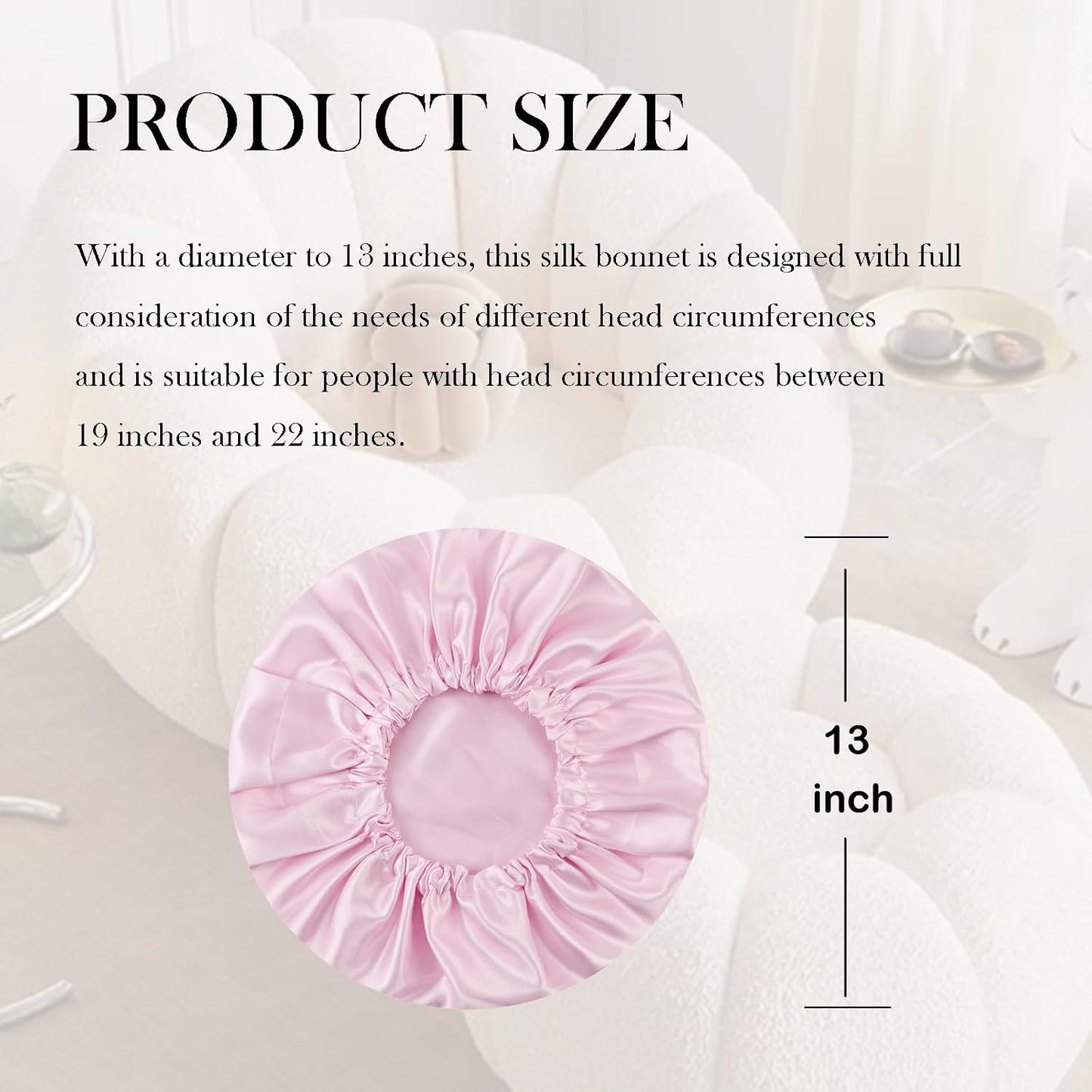 Satin Bonnet Double Layer Silk Bonnet for Sleeping Women for Natural Curly