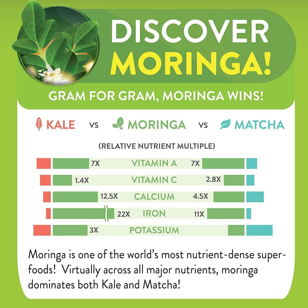 Moringa Turmeric Ginger Tea Bags 28 (Keto, Detox, Paleo, Vitamin & Minerals Booster, Vegan, Gluten-Free, Non-GMO, Caffeine-Free)