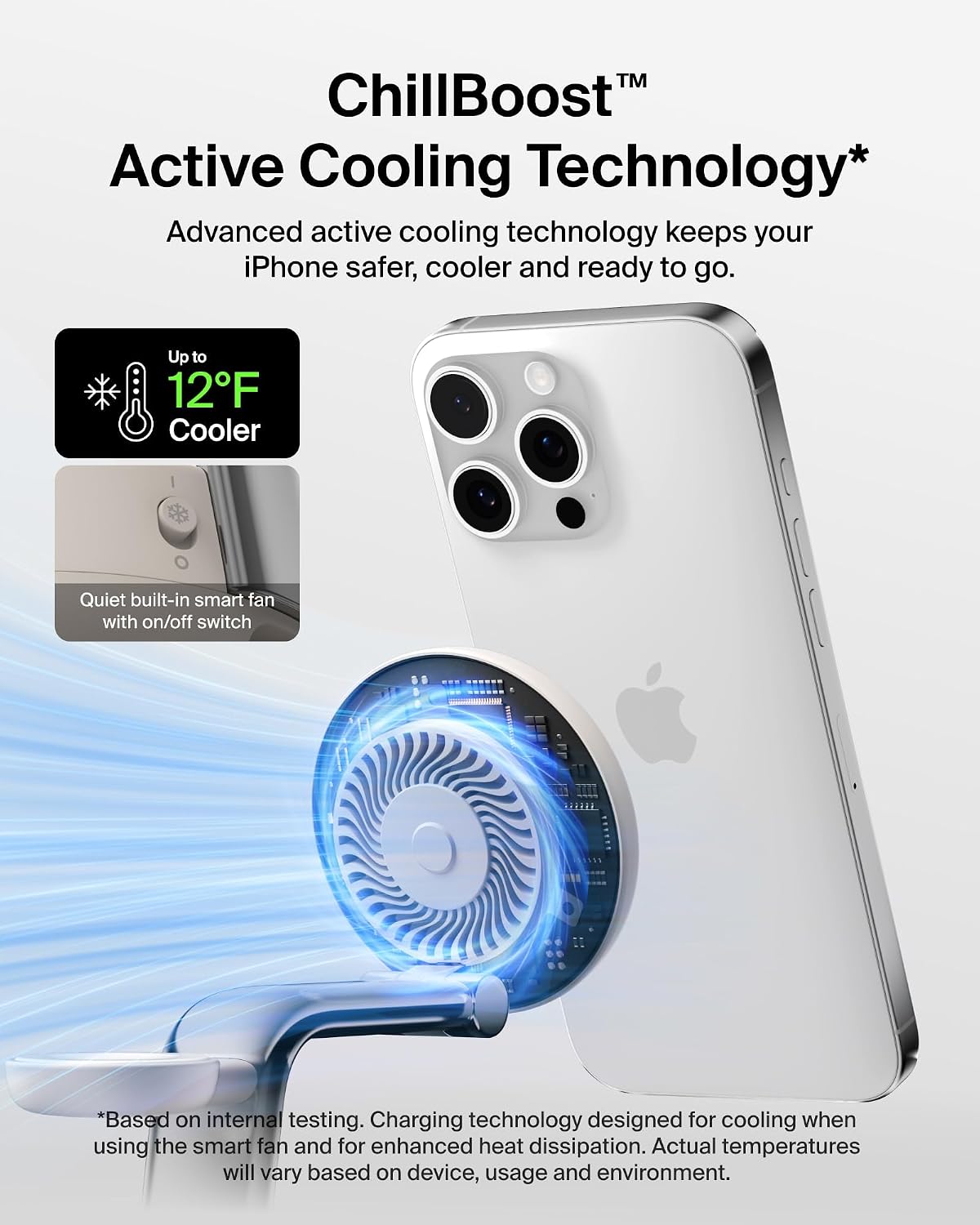 Belkin Qi2.2 25W Wireless 2 in 1 iPhone Charger, Fast Charging for Travel
