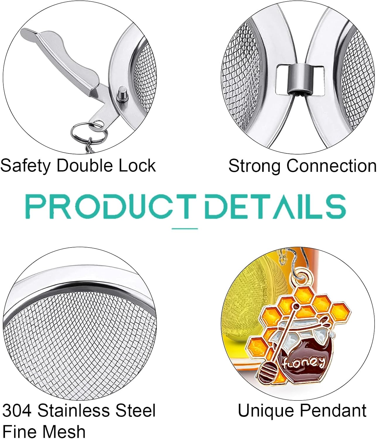 NSTaygate 2pcs Tea Infuser,Loose Leaf Tea Steeper Tea Strainer with Charm Handmade Dragonfly Butterfly Pendant Tea Ball Tea Filter Tea Infusers for Loose Tea