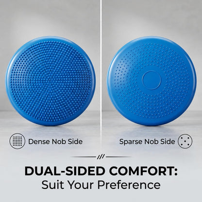 Hanstuten Wobble Seat Cushion & Core Balance Disc - Rubber Wiggle Seat for Active Sitting, Office Desk Chair, and Core Strength Training