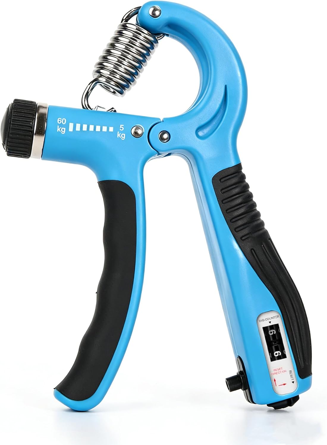 JTHEW Grip Strength Trainer - Adjustable Resistance 11-132lbs/5-60kg Hand Gripper & Forearm Strengthener Device with Smart Counter for Sports & Rehab