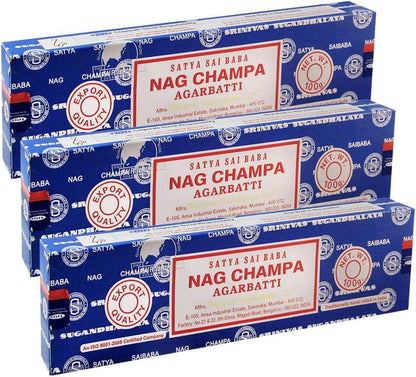 TRUMIRI Incense Stick Holder Bundle with Satya Sai Baba Nagchampa 250g Bulk Incense Sticks Nag Champa Agarbatti - Pack of 1 (Approx 250 Insence-Sticks)