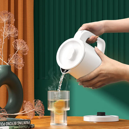 0.8L Small Travel Electric Tea Coffee Kettle | 600W Rapid Boil,Double Wall,Auto Shut-Off,Boil Dry Protection,Hot Water Boiler