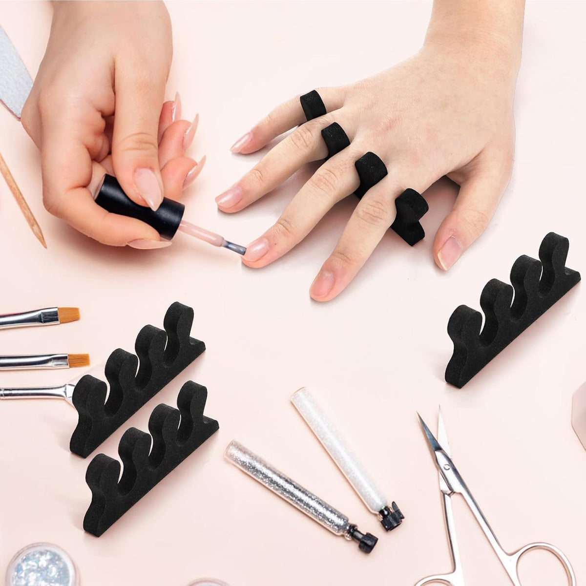 Covzoe 600 Pieces/300 Pair Toe Separators Kit Bulk