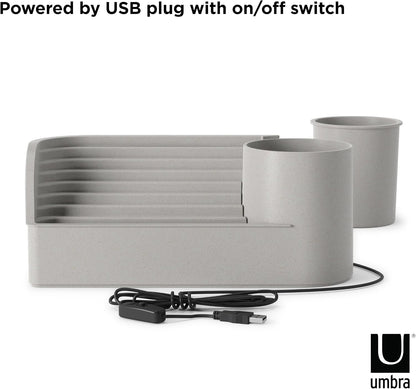 Umbra Stream Water Fountain, Indoor Tabletop Zen Desktop, Sand