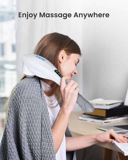 RENPHO Extend Massage Gun, Electric Handheld Massage Gun Deep Tissue, Portable Mini Massage Guns Type-C Charging, Percussion Massager for Neck and Back, Gifts for Women/Men