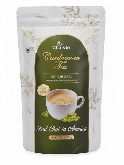 Chaivio Masala Chai Tea Latte, Unsweetened Instant Powder, Authentic Chai-with Natural Ingredients, No Preservatives, Tea Powder, Quick and Healthy Chai(1 lb)