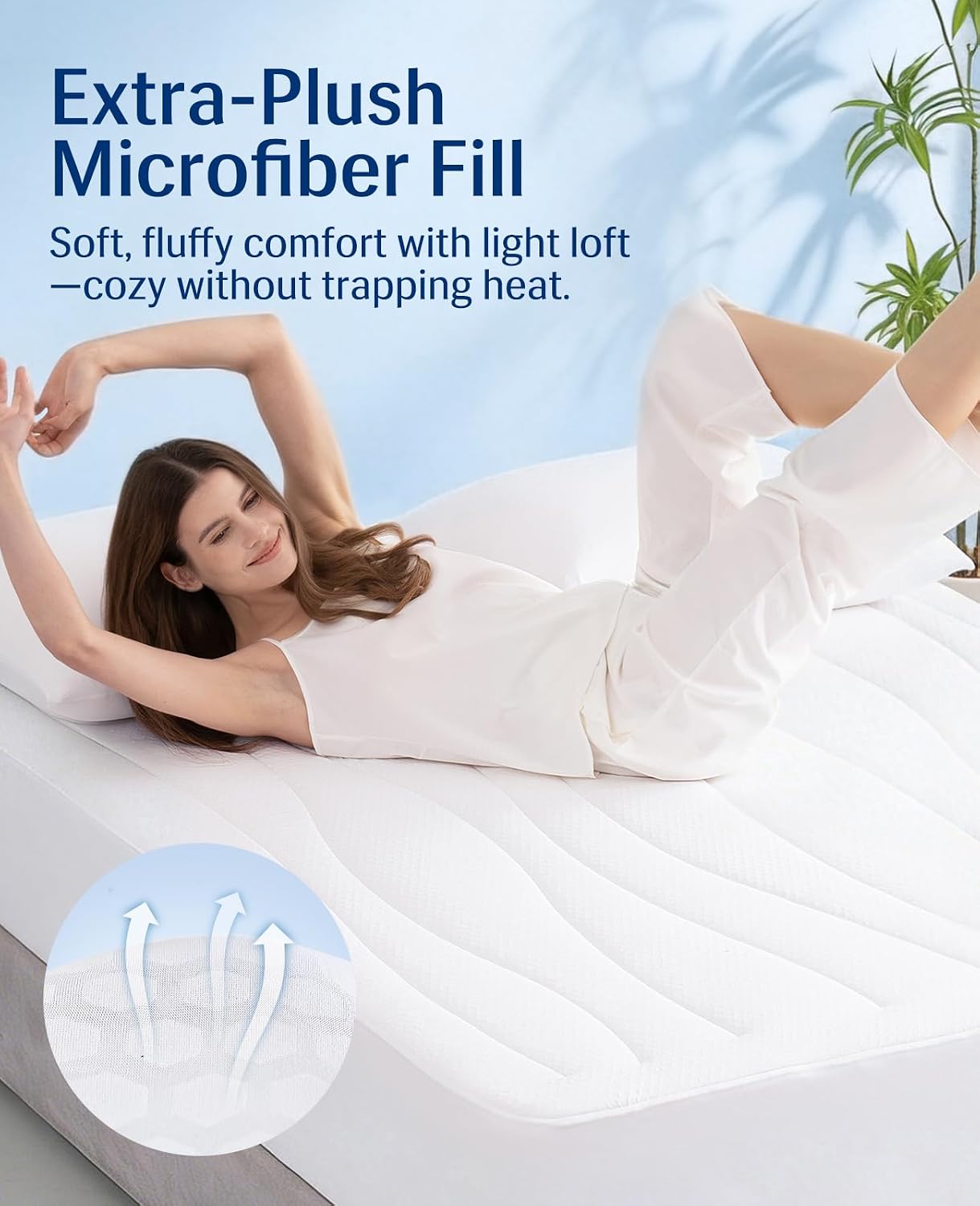 Elegear Cooling Mattress Pad King, Upgraded Arc-Chill® 3.0 + PCM Cooling, Stay Cool All Night, Breathable & Soft, Deep Pocket 18", Washable Mattress Protector for Hot Sleepers, Gray