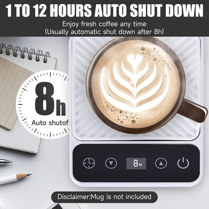 Mug Warmer - Electric Coffee Mug Warmer for Desk with Temperature Display