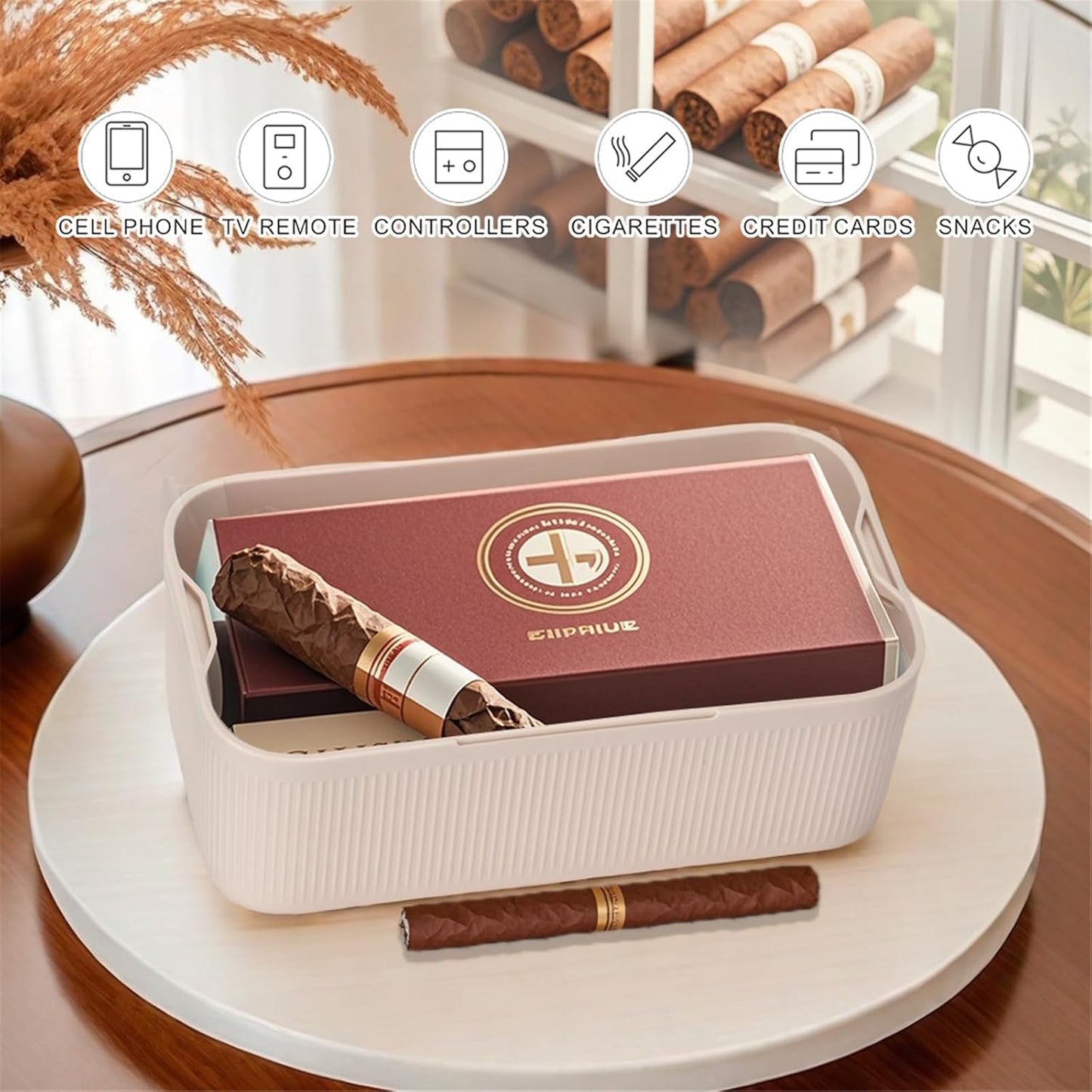 Medication Lock Box,Small Lockable Storage Box with Combination Code for Phone,Medicine Safe,Food, Home,Refrigerator,Office,Personal Items,Travel,Gift
