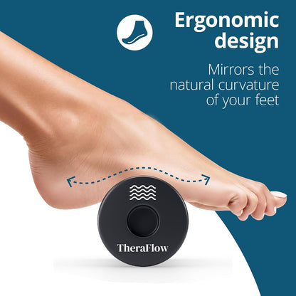 TheraFlow Foot Massager for Plantar Fasciitis Relief - Portable & Lightweight Foot Massager for Neuropathy Pain Relief for Feet, 360° Acupressure Nubs