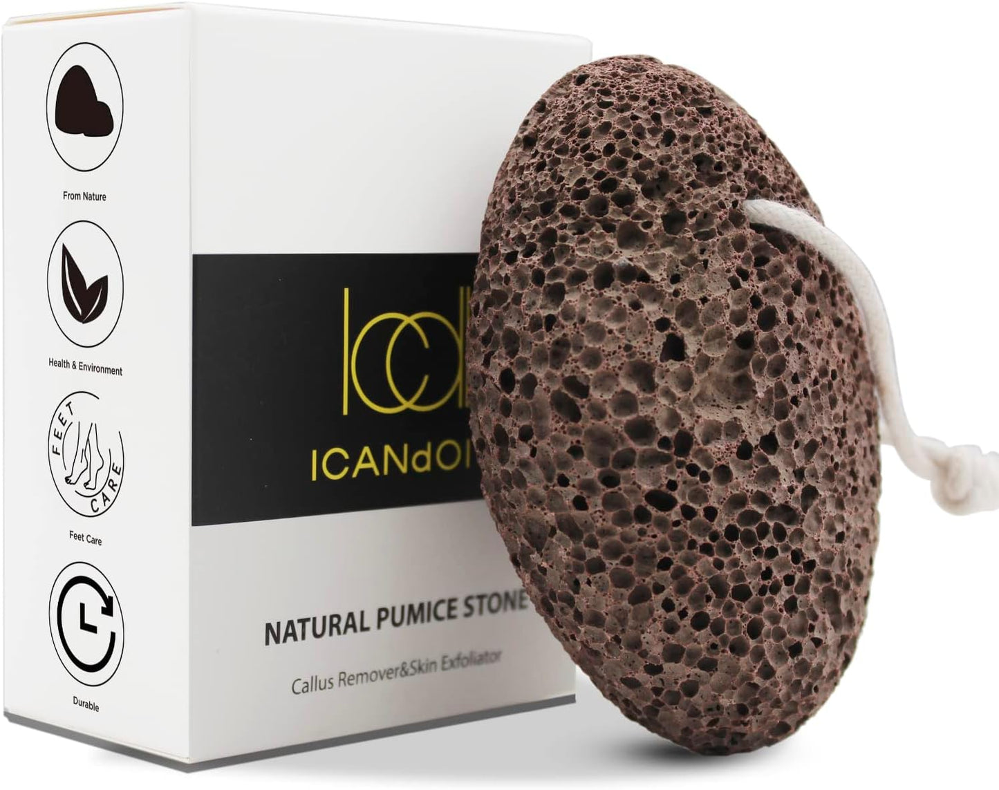 ICANdOIT-17.71Inch Natural Boar Bristles Anti-Slip Long Handle Bath Brush,Bent Handle Shower Scrubber for Exfoliating,Shower Back Brush,Exfoliation Set with Pumice Stone (1 Pack)