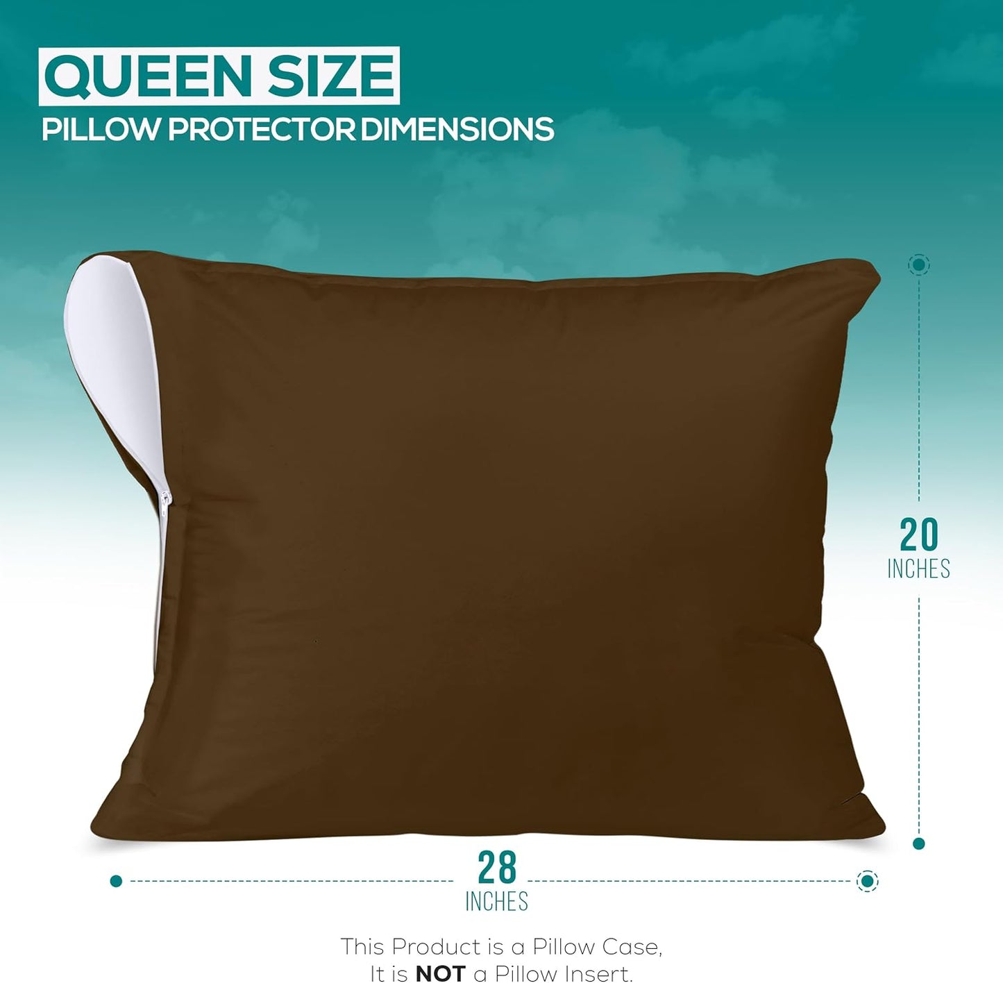 Utopia Bedding Premium 100% Waterproof Pillow Protectors with Zipper Standard Size (Set of 4), Bed Bug and Dust Mite Proof Zippered Pillow Covers, Pillow Encasement Cases, Gray