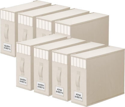 StorageTastic Bed Sheet Closet Organizers and Storage Under Bed Storage