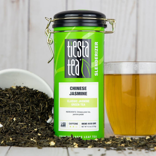 Tiesta Tea Chinese Jasmine, Loose Leaf Classic Jasmine Green Tea, 4.5oz