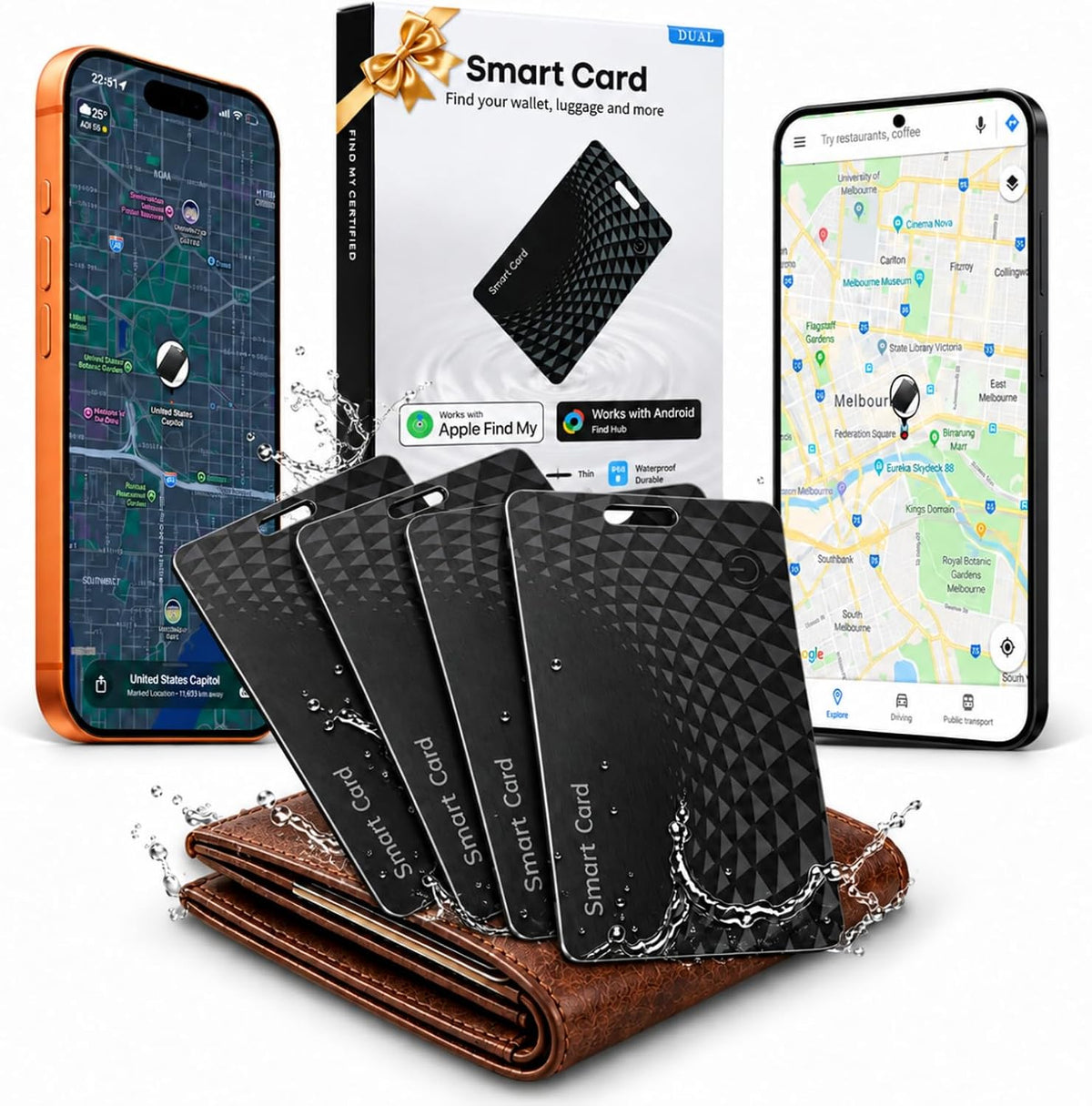 2026 Wallet Tracker Card Pro, Bluetooth Tracking Card (iOS & Android)